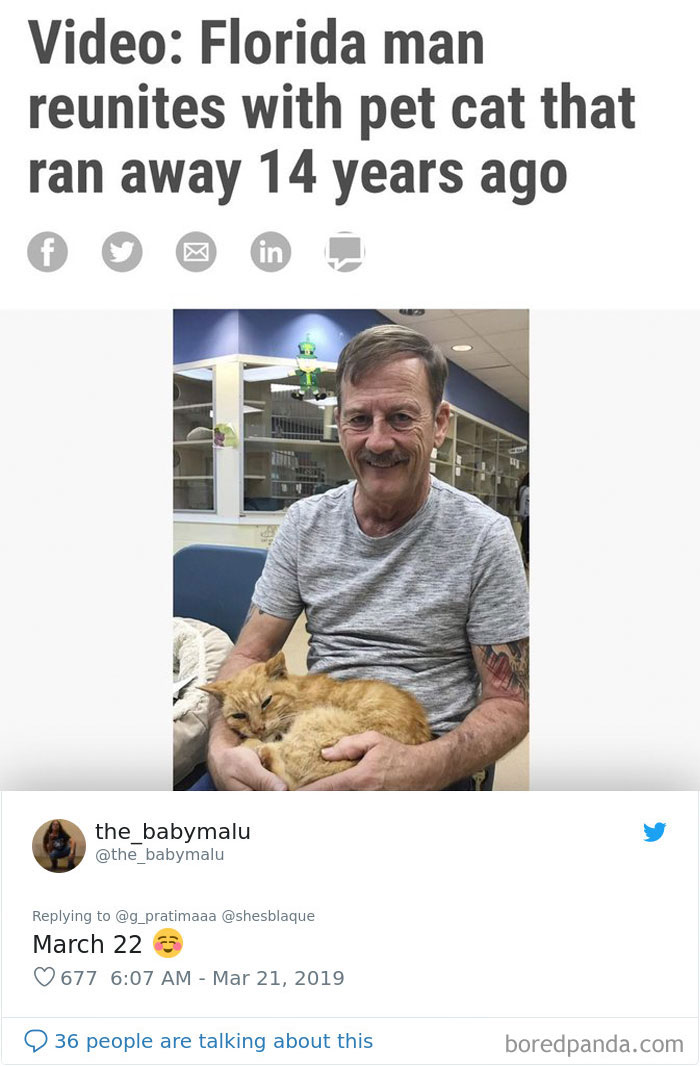 Someone Challenges People To Google ‘Florida Man’ Plus Their Birthday, Here Are 30 Hilarious Responses Someone Challenges People To Google ‘Florida Man’ Plus Their Birthday, Here Are 30 Hilarious Responses