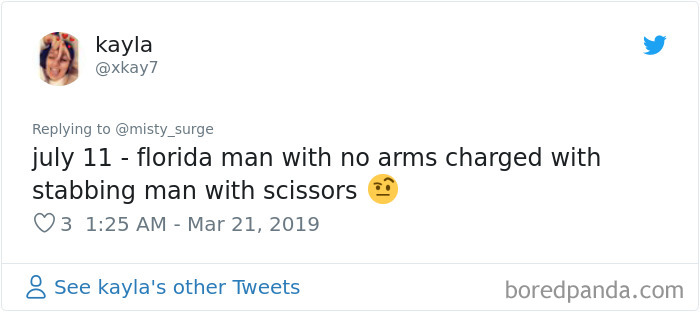 Someone Challenges People To Google ‘Florida Man’ Plus Their Birthday, Here Are 30 Hilarious Responses Someone Challenges People To Google ‘Florida Man’ Plus Their Birthday, Here Are 30 Hilarious Responses