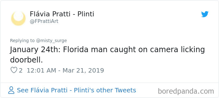 Someone Challenges People To Google ‘Florida Man’ Plus Their Birthday, Here Are 30 Hilarious Responses Someone Challenges People To Google ‘Florida Man’ Plus Their Birthday, Here Are 30 Hilarious Responses