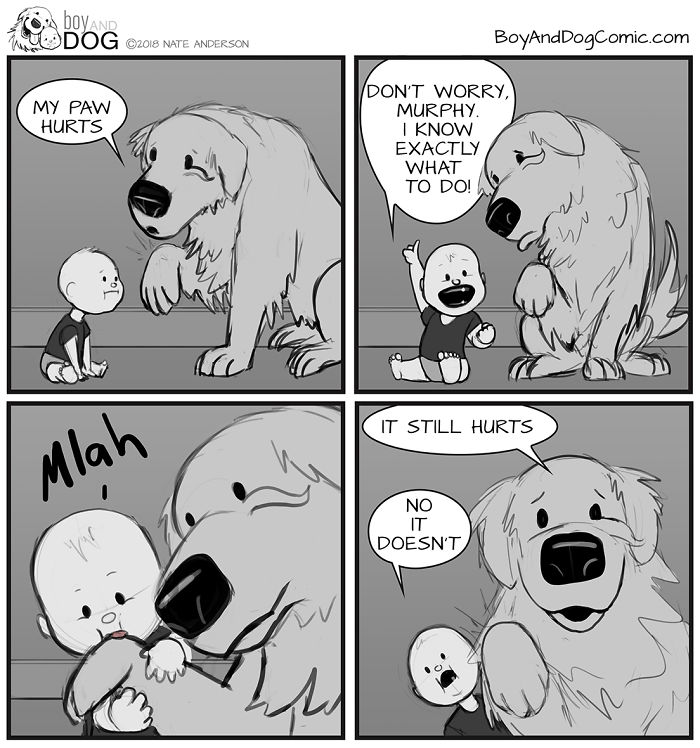 Father Illustrates The Friendship Between His Baby And Their Dog (30 New Comics) Father Illustrates The Friendship Between His Baby And Their Dog (30 New Comics)