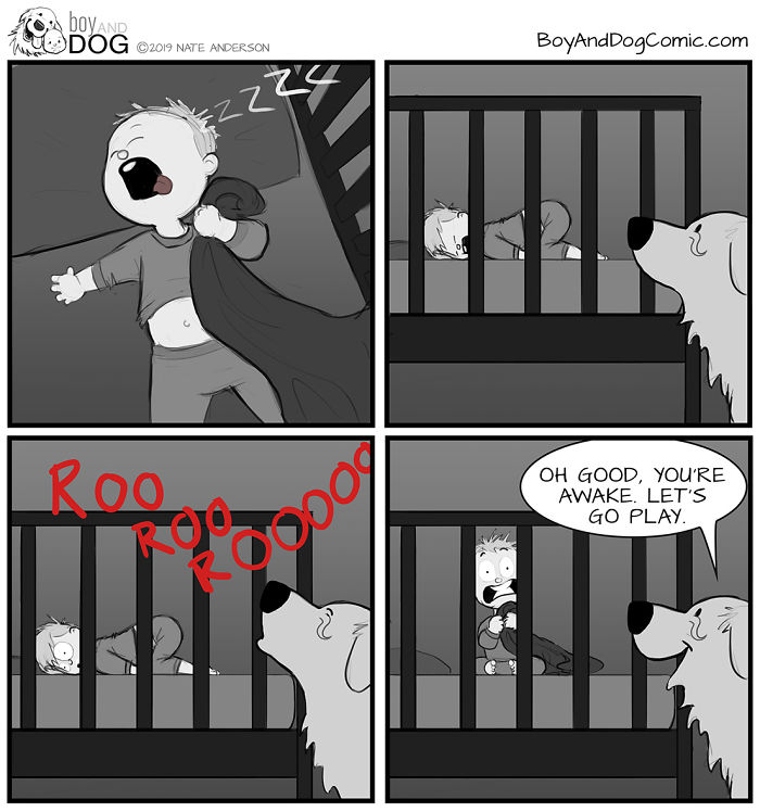 Father Illustrates The Friendship Between His Baby And Their Dog (30 New Comics) Father Illustrates The Friendship Between His Baby And Their Dog (30 New Comics)