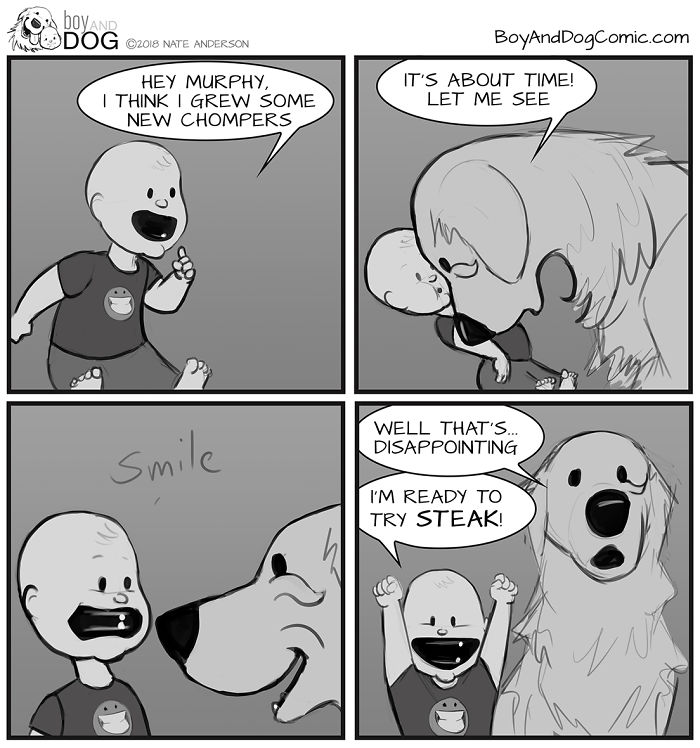 Father Illustrates The Friendship Between His Baby And Their Dog (30 New Comics) Father Illustrates The Friendship Between His Baby And Their Dog (30 New Comics)