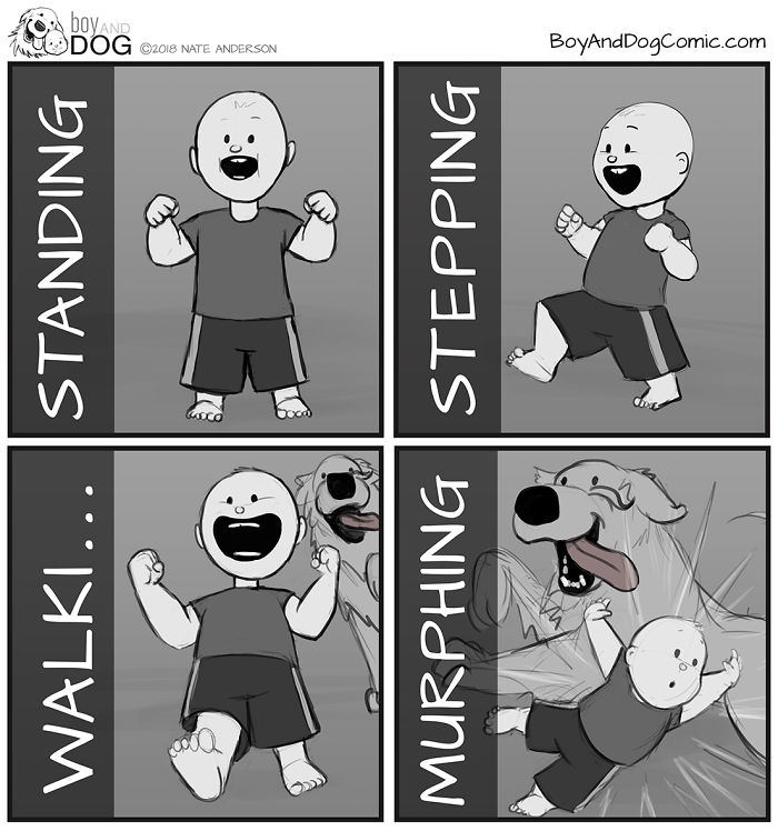 Father Illustrates The Friendship Between His Baby And Their Dog (30 New Comics) Father Illustrates The Friendship Between His Baby And Their Dog (30 New Comics)