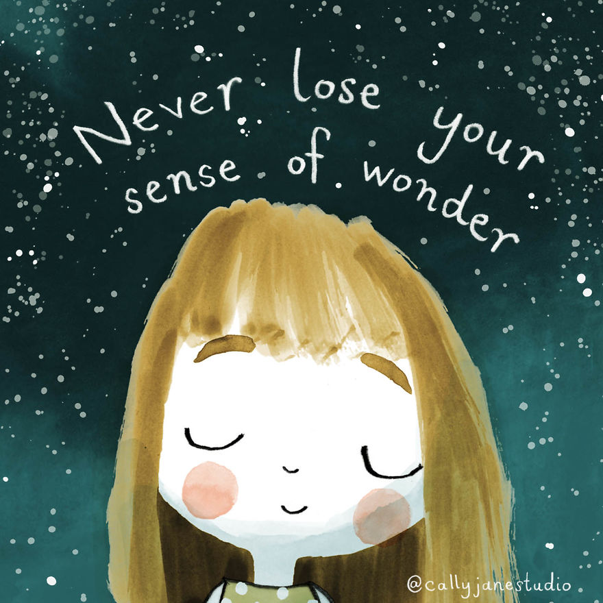 I Draw A Little Yoga Girl With Positive Messages To Remind Myself Of Self-Love And Self-Care (38 Pics)