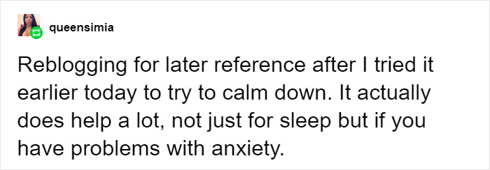 Someone On Tumblr Shares A Breathing Technique That Helps You Fall Asleep In 60 Seconds, And Many Say It Works Someone On Tumblr Shares A Breathing Technique That Helps You Fall Asleep In 60 Seconds, And Many Say It Works