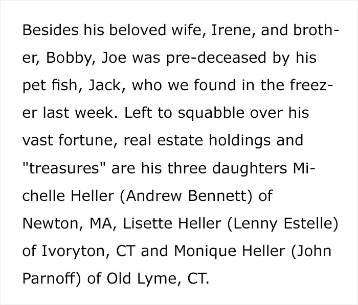 People Are Laughing At The Hilariously Savage Obituary Of An 82-Year-Old Prankster Written By His Family People Are Laughing At The Hilariously Savage Obituary Of An 82-Year-Old Prankster Written By His Family