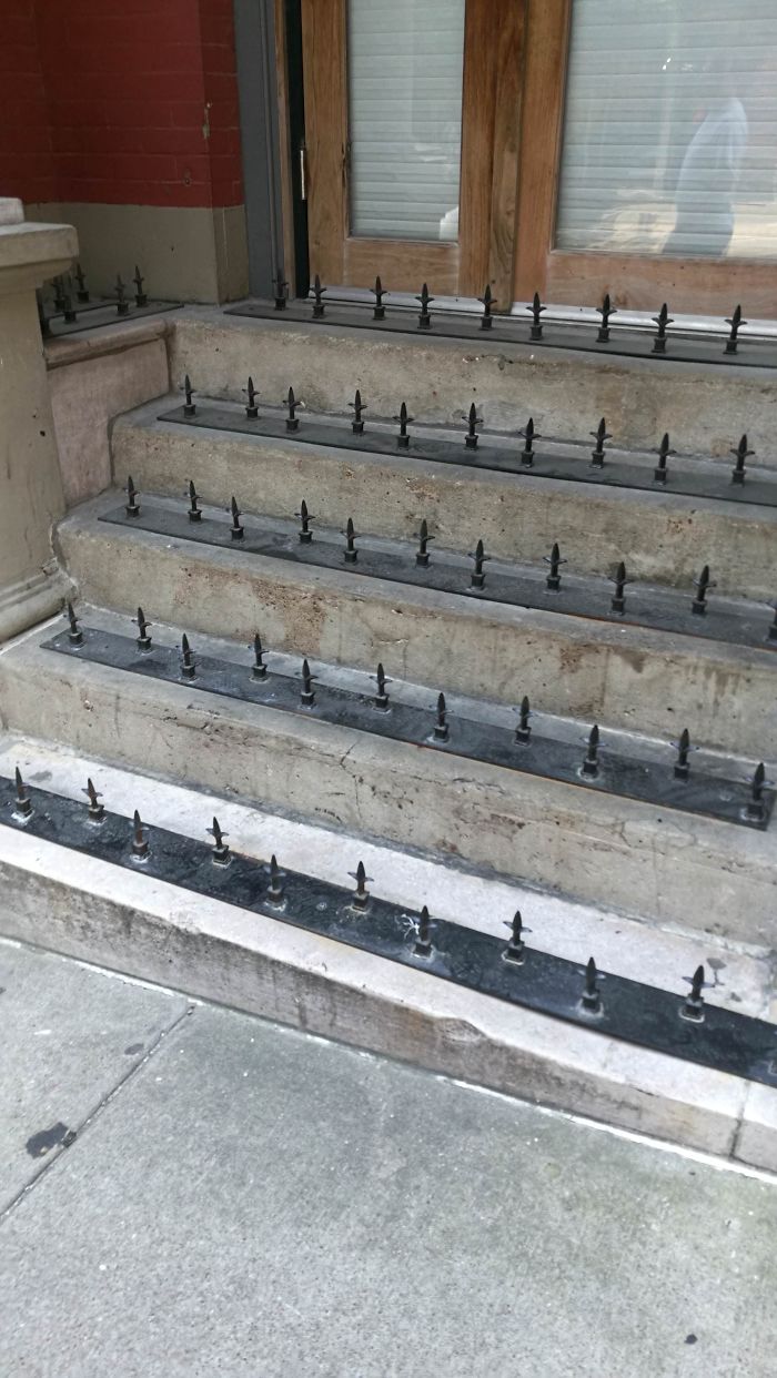 15 Most Inhumane Ways That Cities Try To Fight Homeless People From Sleeping In Public Places 15 Most Inhumane Ways That Cities Try To Fight Homeless People From Sleeping In Public Places