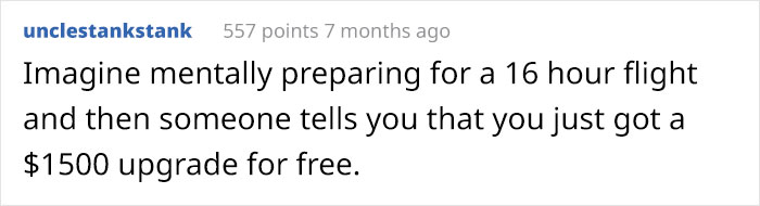 Person Can&#8217;t Believe The Difference Between Economy And Business Class After Getting Randomly Upgraded To Business Class