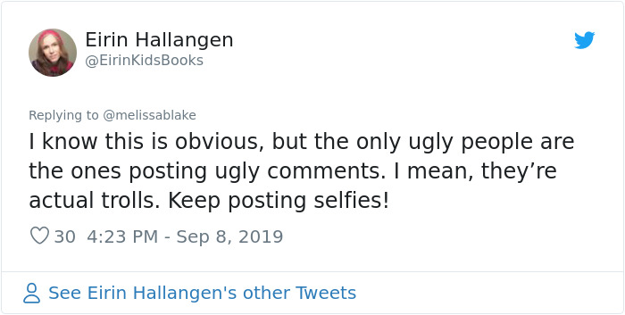 Trolls Tell Woman She’s ‘Too Ugly’ To Be Posting Pics Of Her Face, She Responds With 3 Selfies Trolls Tell Woman She’s ‘Too Ugly’ To Be Posting Pics Of Her Face, She Responds With 3 Selfies