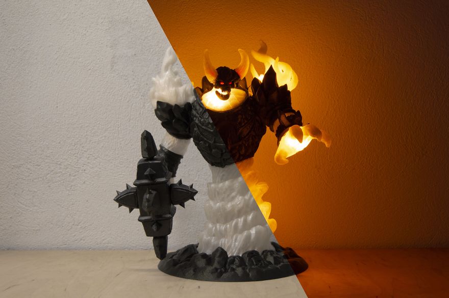 When This 3D Printed Lamp Lights Up It Really Gives The Room A WoW Factor When This 3D Printed Lamp Lights Up It Really Gives The Room A WoW Factor