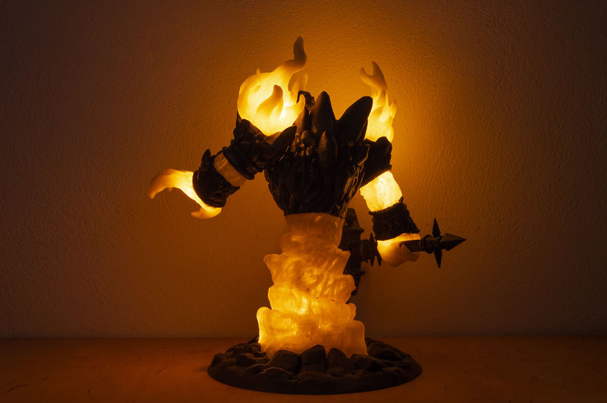 When This 3D Printed Lamp Lights Up It Really Gives The Room A WoW Factor When This 3D Printed Lamp Lights Up It Really Gives The Room A WoW Factor