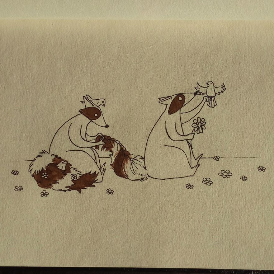 My Friend Makes The Most Adorable Illustrations Of Two Raccoons (26 Pics) My Friend Makes The Most Adorable Illustrations Of Two Raccoons (26 Pics)