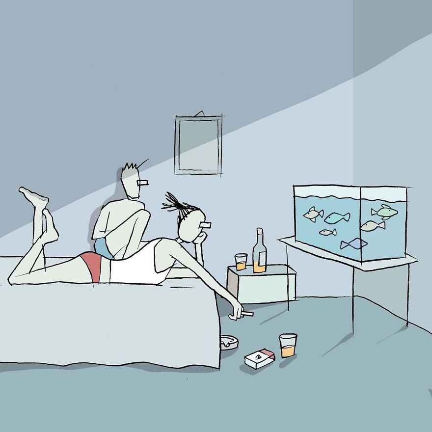 129 Thought-Provoking Illustrations By Israeli Artist Yuval Robichek 129 Thought-Provoking Illustrations By Israeli Artist Yuval Robichek