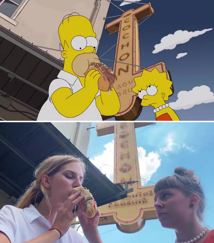 Two Swiss Tourists Recreate &lsquo;The Simpsons&rsquo; Episode Of Homer&rsquo;s Food Tour In 54 New Orleans Restaurants Shot For Shot