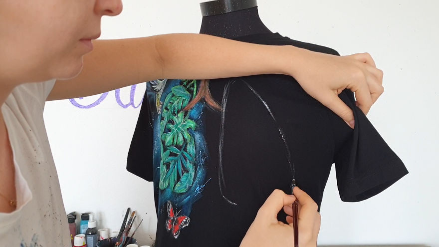 I Created This Artwork On A T-Shirt In Protest To What&#8217;s Currently Happening To The Amazon Rainforest