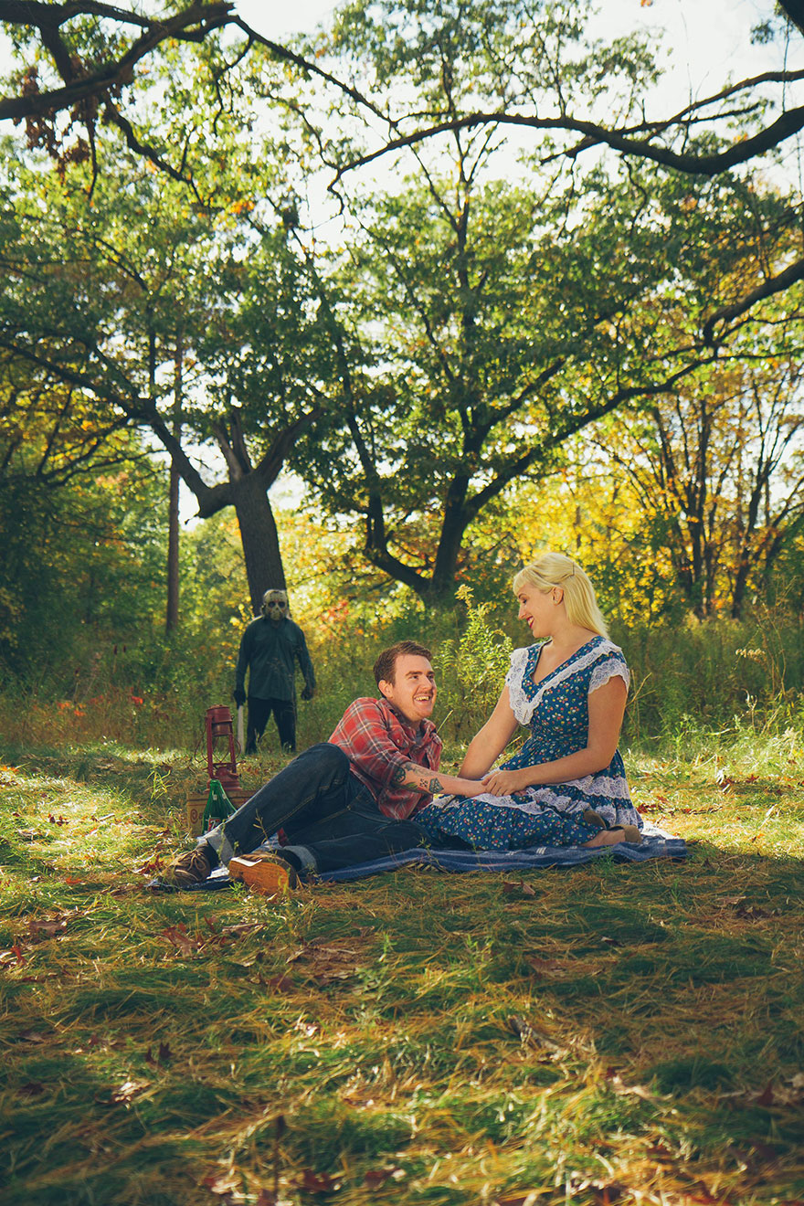 This Couple Has The Most Horrifying Engagement Photoshoot