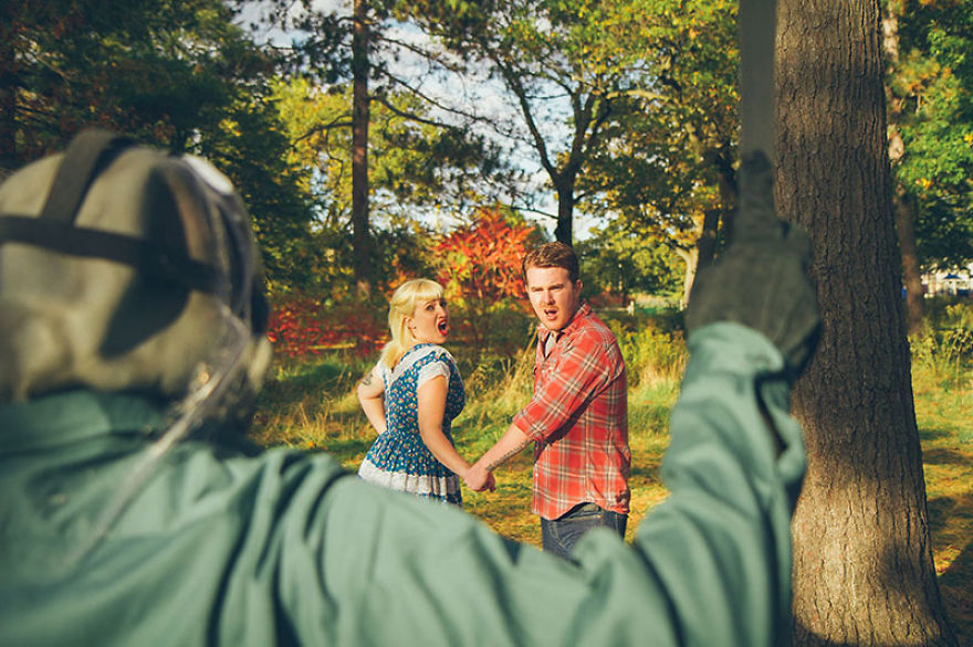 This Couple Has The Most Horrifying Engagement Photoshoot