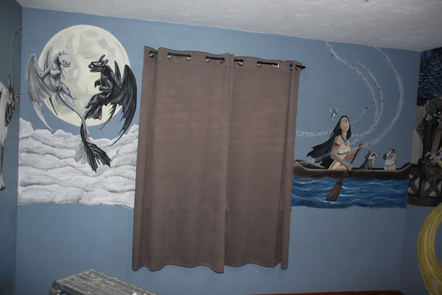 I’m A Stay-At-Home Dad And I Wanted To Make My Daughters’ Room Special, So I Painted Murals In Their Room (19 Pics) I’m A Stay-At-Home Dad And I Wanted To Make My Daughters’ Room Special, So I Painted Murals In Their Room (19 Pics)