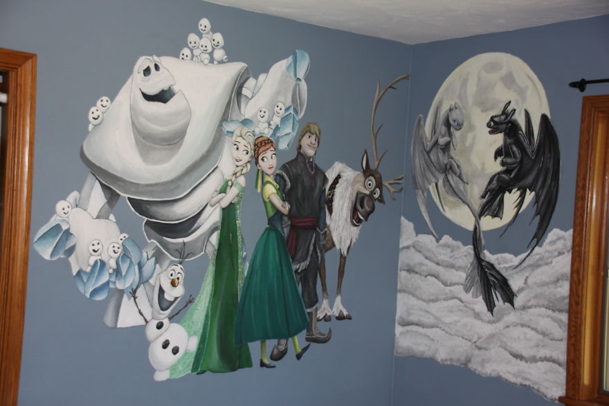 I’m A Stay-At-Home Dad And I Wanted To Make My Daughters’ Room Special, So I Painted Murals In Their Room (19 Pics) I’m A Stay-At-Home Dad And I Wanted To Make My Daughters’ Room Special, So I Painted Murals In Their Room (19 Pics)