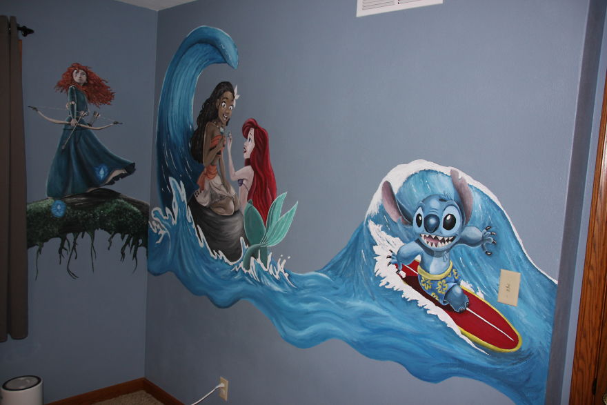 I’m A Stay-At-Home Dad And I Wanted To Make My Daughters’ Room Special, So I Painted Murals In Their Room (19 Pics) I’m A Stay-At-Home Dad And I Wanted To Make My Daughters’ Room Special, So I Painted Murals In Their Room (19 Pics)