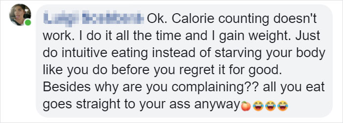 Girl Tells Guy Calorie Counting Doesn&#8217;t Work, He Shuts Her Down By Listing Calories She Doesn&#8217;t Count