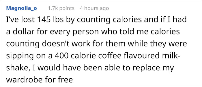 Girl Tells Guy Calorie Counting Doesn&#8217;t Work, He Shuts Her Down By Listing Calories She Doesn&#8217;t Count