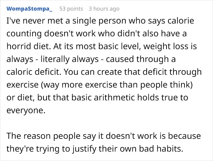 Girl Tells Guy Calorie Counting Doesn&#8217;t Work, He Shuts Her Down By Listing Calories She Doesn&#8217;t Count