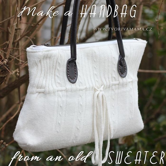 I Upcycled An Old Sweater Into A Gorgeous Handbag I Upcycled An Old Sweater Into A Gorgeous Handbag