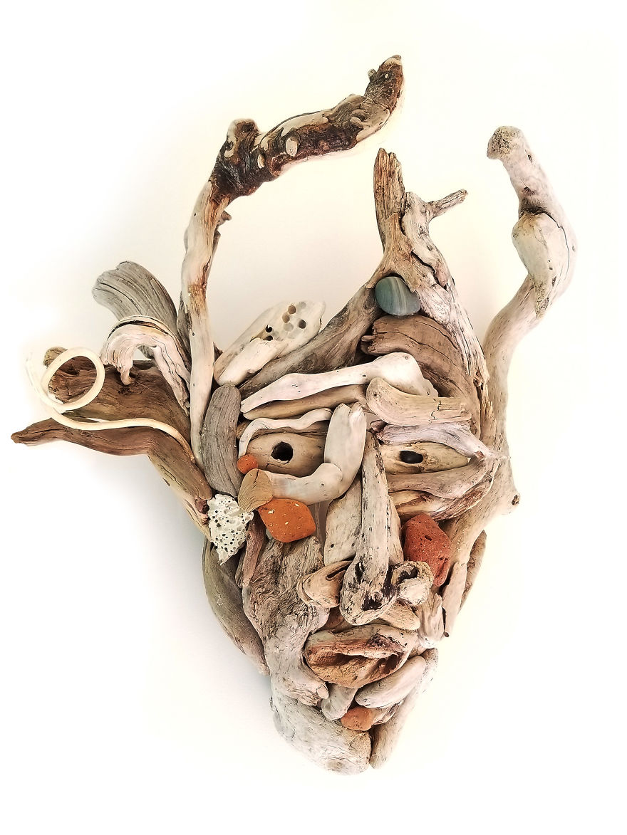 I Decided To Do Something That Would Get Me Away From The Computer, So I Started Making Driftwood Portraits (8 Pics) I Decided To Do Something That Would Get Me Away From The Computer, So I Started Making Driftwood Portraits (8 Pics)