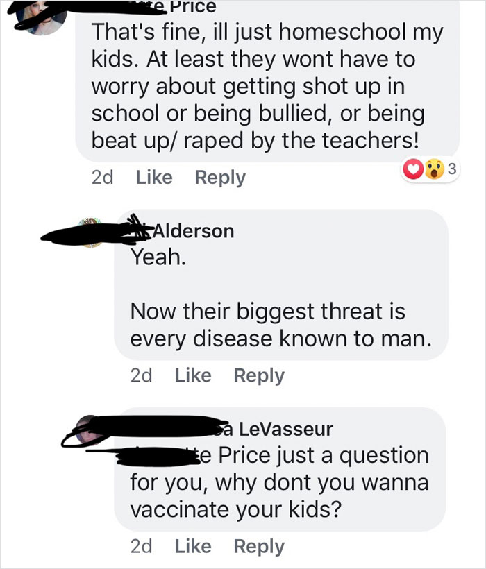 Anti-Vaxxer Angry Over This Sign At School, Attacks It On Facebook, Gets Shut Down With Many Responses Anti-Vaxxer Angry Over This Sign At School, Attacks It On Facebook, Gets Shut Down With Many Responses