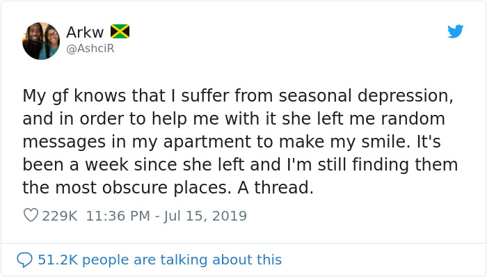 Guy With Depression Shares The Hidden Messages His GF Leaves For Him, And 292k People Love Them Guy With Depression Shares The Hidden Messages His GF Leaves For Him, And 292k People Love Them