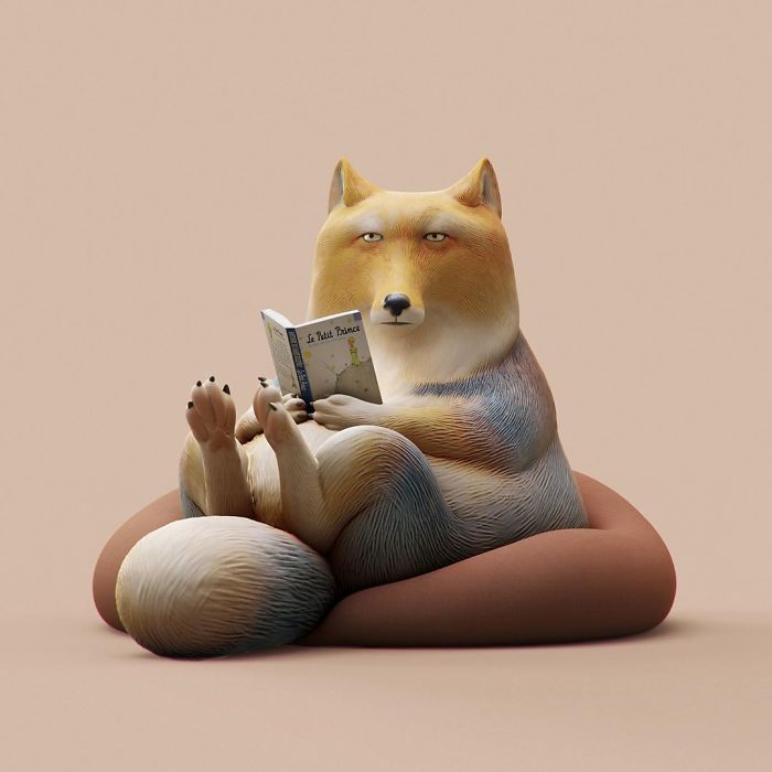 Chinese Artist Creates 20 Pics Of Slothful Animals To Parody How Lazy This Generation Is Becoming Chinese Artist Creates 20 Pics Of Slothful Animals To Parody How Lazy This Generation Is Becoming