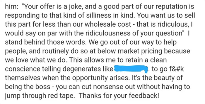 Guy Who Fails To Get A $9 Discount Leaves A 1-Star Review, Gets Shut Down By The Store Owner’s Epic Comeback Guy Who Fails To Get A $9 Discount Leaves A 1-Star Review, Gets Shut Down By The Store Owner’s Epic Comeback