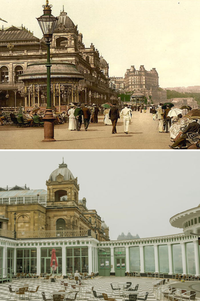 7 Side-By-Side Pics Of The Same Exact Locations In England Show What 125 Years Do To A City 7 Side-By-Side Pics Of The Same Exact Locations In England Show What 125 Years Do To A City