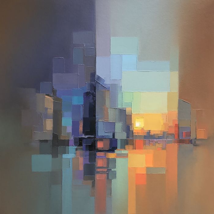 Artist Creates Modern Landscapes In His Unique Abstract Style (13 Pics)
