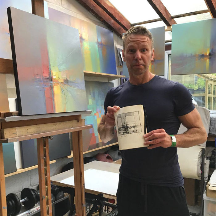 Artist Creates Modern Landscapes In His Unique Abstract Style (13 Pics)