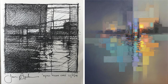 Artist Creates Modern Landscapes In His Unique Abstract Style (13 Pics)