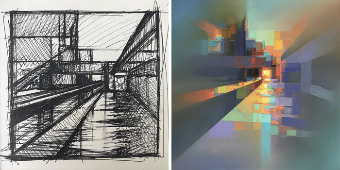 Artist Creates Modern Landscapes In His Unique Abstract Style (13 Pics)