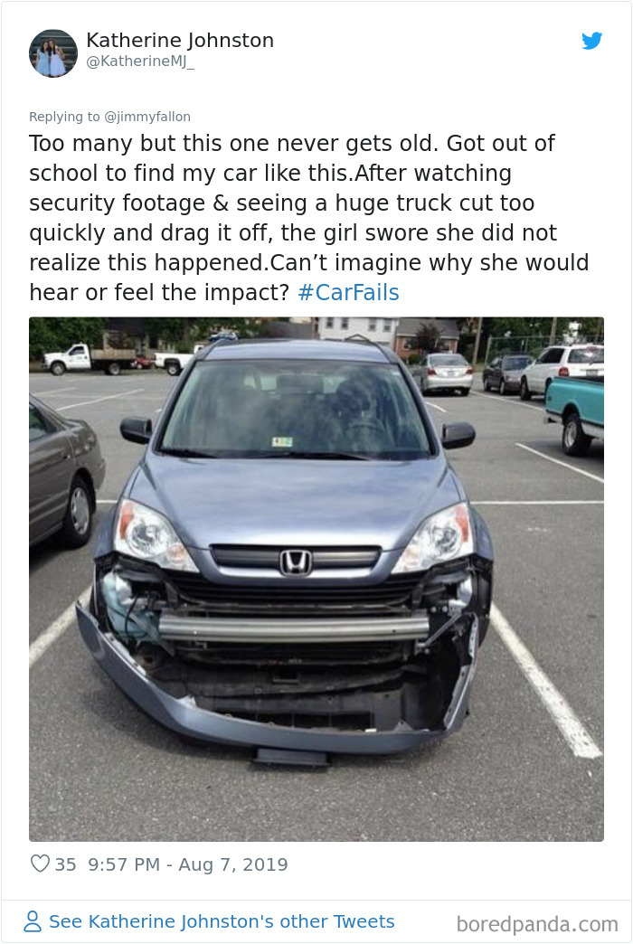 43 Of The Worst And Funniest Car Fails Shared For Jimmy Fallon’s Challenge 43 Of The Worst And Funniest Car Fails Shared For Jimmy Fallon’s Challenge