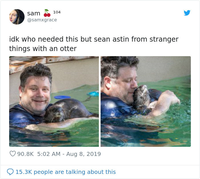 People Start Celebrating Sean Astin’s Career After Pics Of Him Holding An Otter Go Viral People Start Celebrating Sean Astin’s Career After Pics Of Him Holding An Otter Go Viral