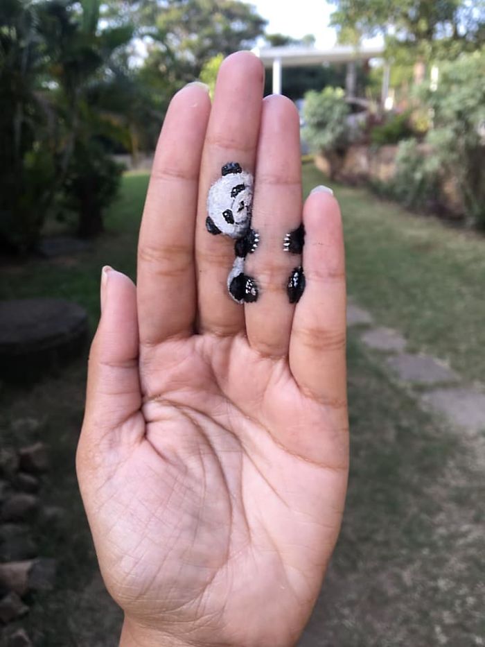 I Create Temporary 3D Paintings On My Left Hand (New Pics) I Create Temporary 3D Paintings On My Left Hand (New Pics)