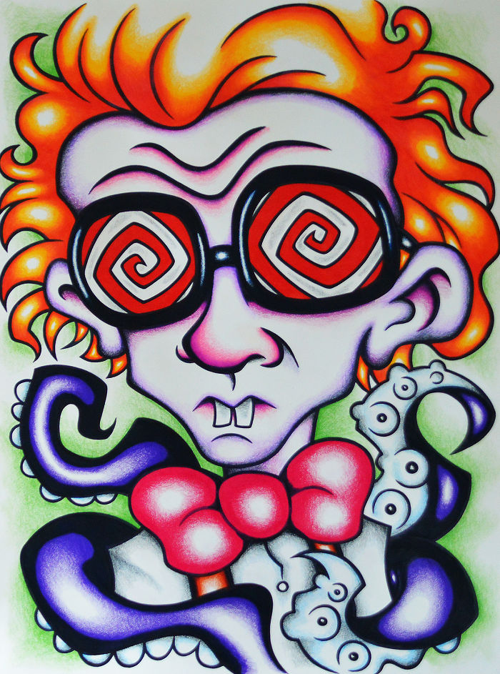 The Cult Of Pizza: My Drawing Series Of Pizza Delivery Drivers Who Battle Supernatural Creatures (10 Pics)