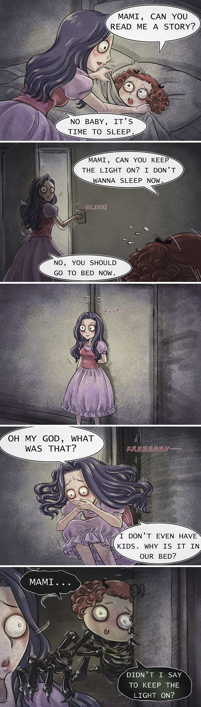 Guy Creates Horror Comics With Unexpected Endings (18 Pics) Guy Creates Horror Comics With Unexpected Endings (18 Pics)