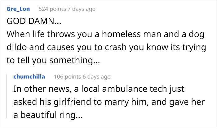 Guy Shares How He Ruined His Perfect Proposal Plan Because Of A Naked Homeless Guy And A Dog Running With A Dildo Guy Shares How He Ruined His Perfect Proposal Plan Because Of A Naked Homeless Guy And A Dog Running With A Dildo