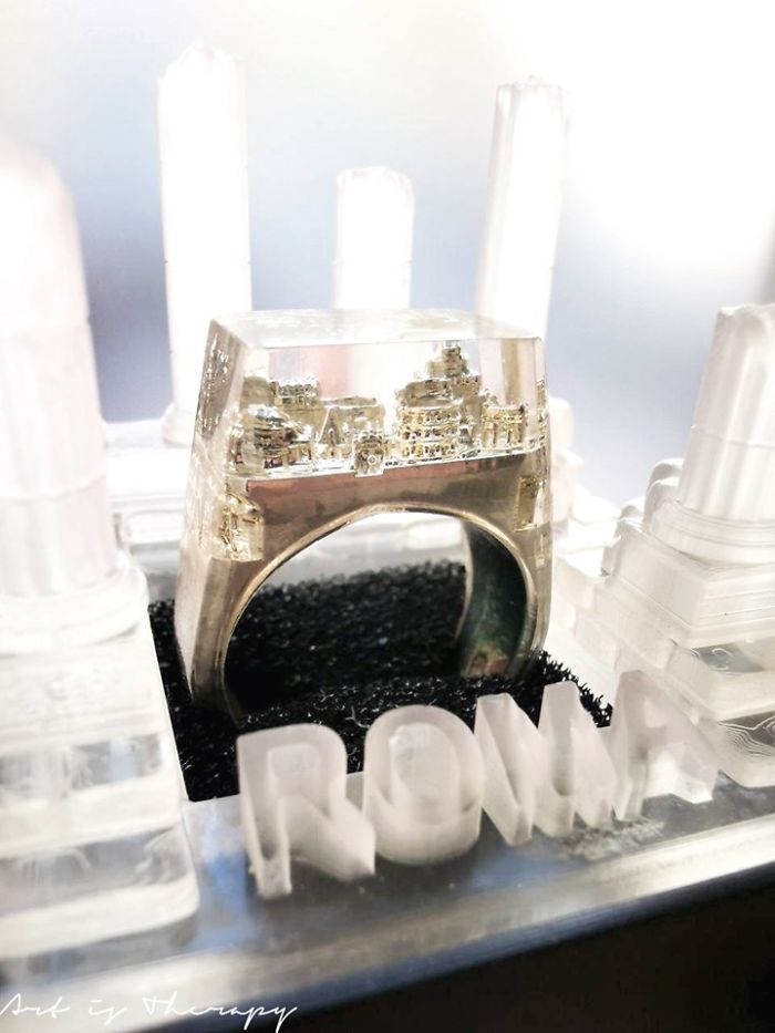 Our Architecture Rings Are So Detailed They Have Miniature Versions Of City Skylines Inside Of Them