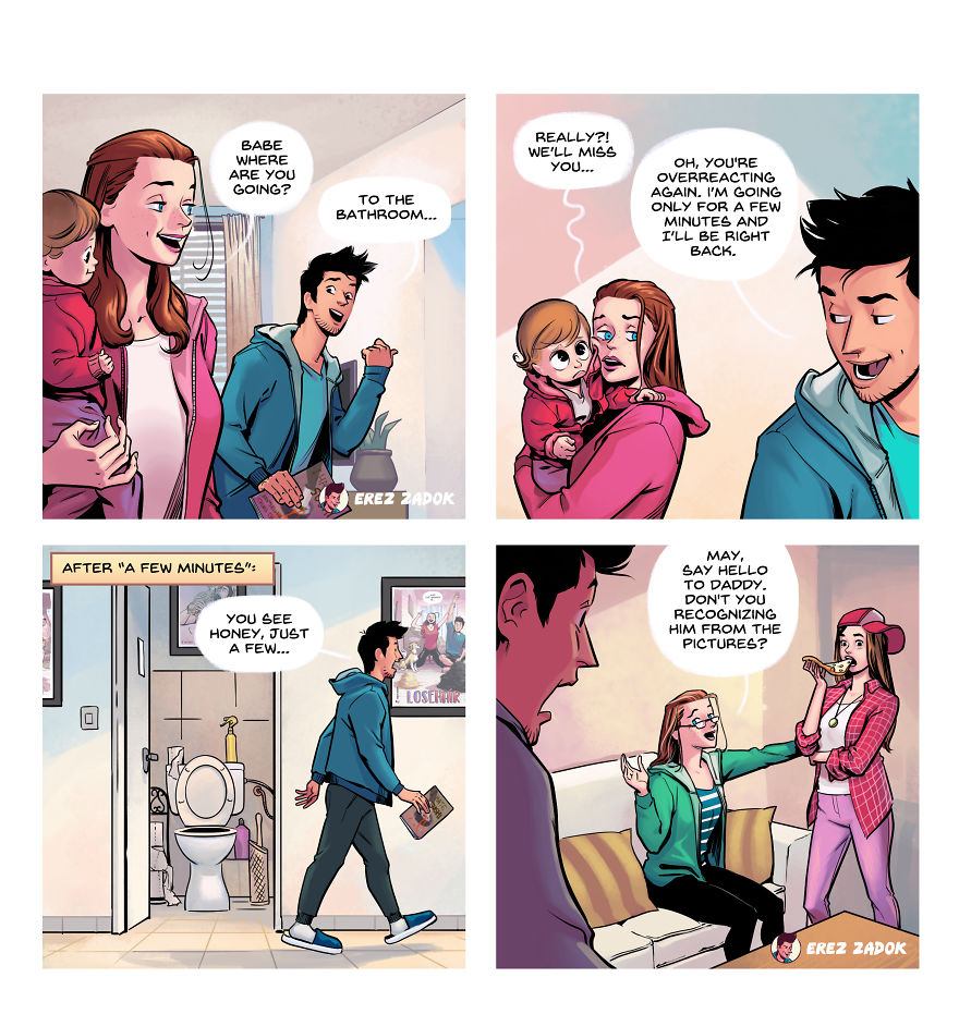 Artist Captures The Precious Fleeting Moments Of Life With His Wife, Kid, And Dog (14 New Pics) Artist Captures The Precious Fleeting Moments Of Life With His Wife, Kid, And Dog (14 New Pics)