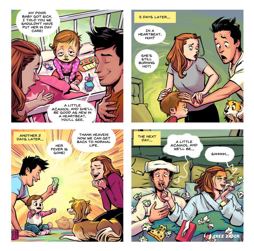 Artist Captures The Precious Fleeting Moments Of Life With His Wife, Kid, And Dog (14 New Pics) Artist Captures The Precious Fleeting Moments Of Life With His Wife, Kid, And Dog (14 New Pics)