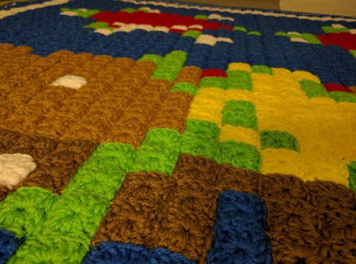 This Grandma Passionate About Crochet Dedicates Handmade Blankets To Retrogaming And Even In Summer, You Will Want One Of These This Grandma Passionate About Crochet Dedicates Handmade Blankets To Retrogaming And Even In Summer, You Will Want One Of These