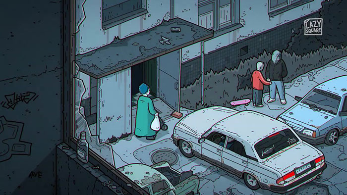 The Iconic Simpsons Intro Scene Was Recreated To Show How Depressing Life Is In Russia The Iconic Simpsons Intro Scene Was Recreated To Show How Depressing Life Is In Russia