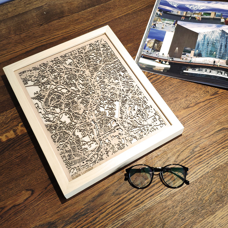 I Am A Carpenter Artist Who Creates Custom Wood Maps (11 Pics)